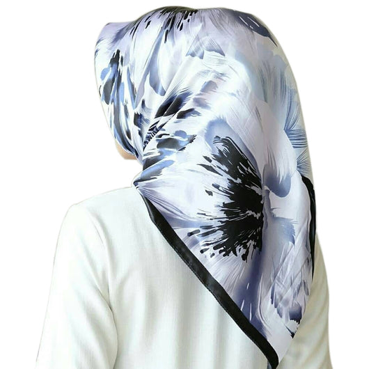 Pañuelo Cuadrado Grande de Seda Simulada - Accesorio Versátil para Mujer - Image 18