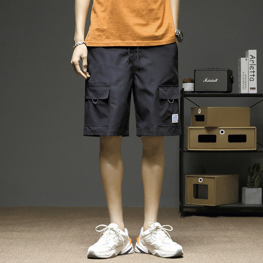 Pantalones Cortos Cargo Hombre Five-Point Tendencia Casual Urbana - Image 10