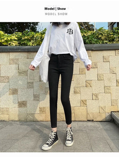 Jeans Skinny Retro Estilo Hong Kong para Mujer - Tela Ligera Verano - Image 7