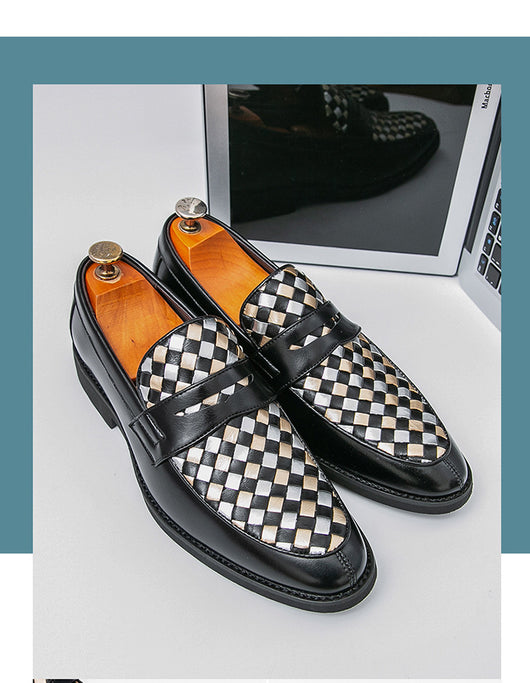 Zapatos de Cuero Casual con Punta Afilada para Hombre - Image 12