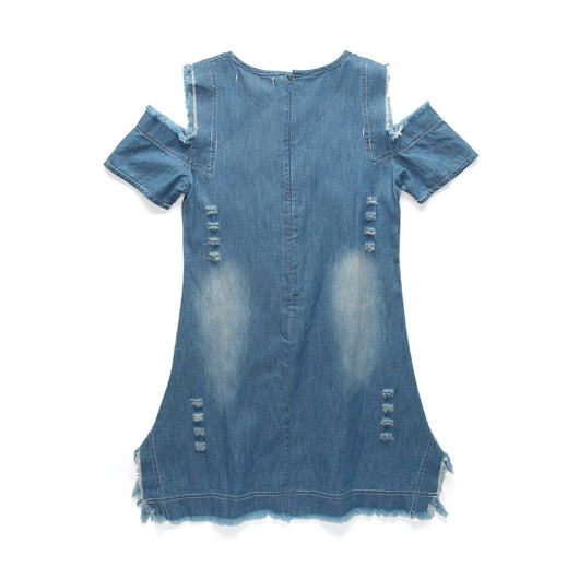 Vestido Denim Strapless para Niña - Diseño Verano - Image 16