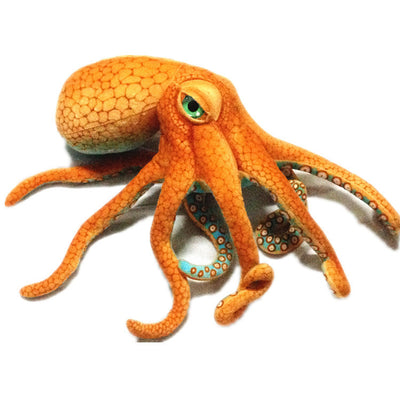 Pulpo de Peluche Suave Naranja - Image 10