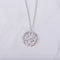 Sterling Plateado 12 Zodiac Plateado Necklace Pisces