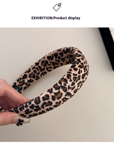 Diadema Vintage Leopardo en Terciopelo - Accesorio Versátil para Cualquier Estilo - Image 12