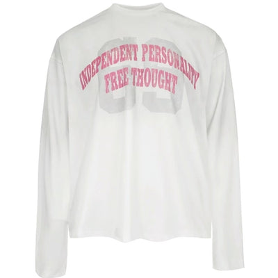 Playera Suelta de Algodón Puro para Hombre y Mujer - Manga Larga Primavera Otoño - Image 4