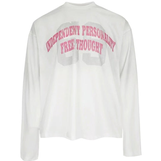 Playera Suelta de Algodón Puro para Hombre y Mujer - Manga Larga Primavera Otoño - Image 4