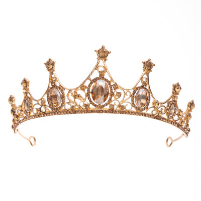 Diadema Corona de Cristales Champagne - Image 3