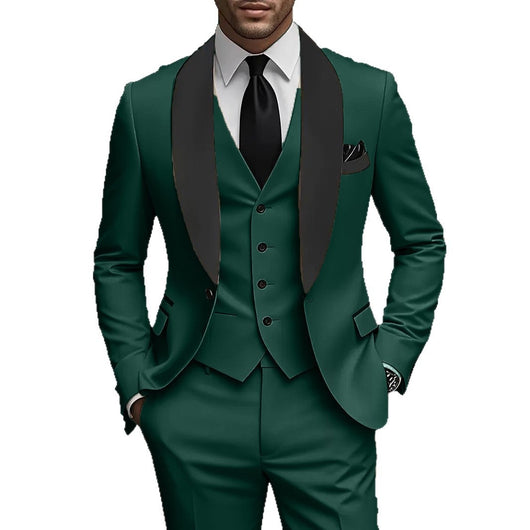 Traje Ejecutivo Tres Piezas Coreano Slim Fit para Hombre - Image 7