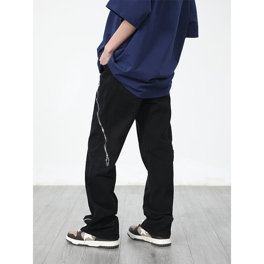 Pantalones Rectos con Cierre y Abertura Lateral Diseño Niche - Image 2