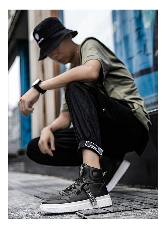 Botines Blancos para Hombre Estilo Coreano - Image 2