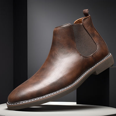 Botas de Cuero para Hombre Talla Grande con Punta Afilada - Image 8