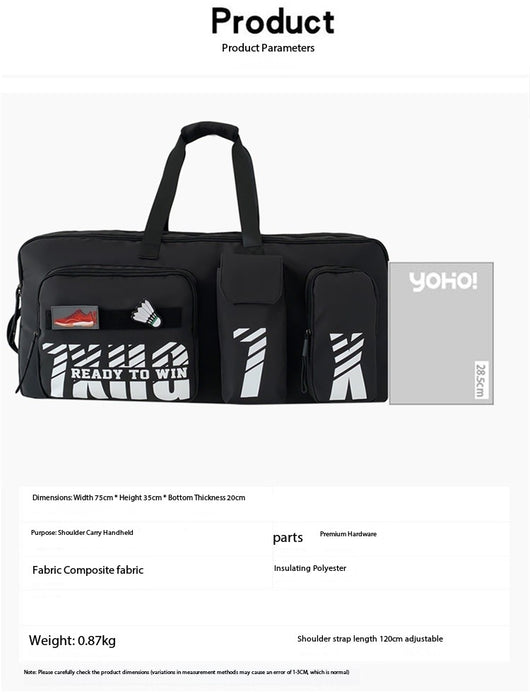 Bolsa Deportiva para Bádminton y Tenis de Gran Capacidad para Hombre y Mujer - Image 14
