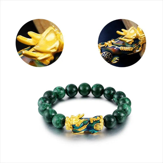 Pulsera Mascota Calcedonia Verde 12mm con Cambio de Color Térmico - Image 12