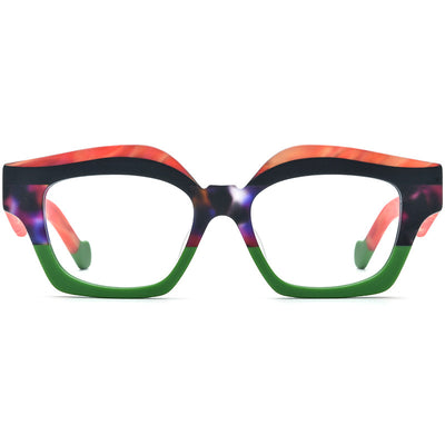 Gafas Cat Eye con Bordes Gruesos Bicolor - Image 3