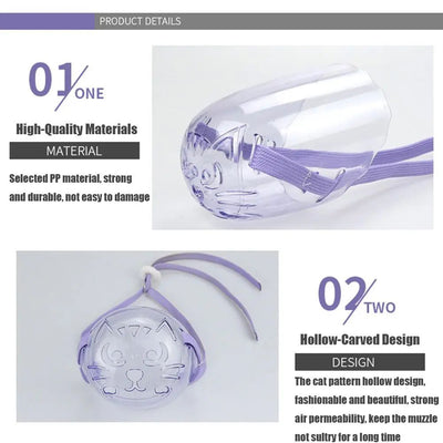 Bozal Ajustable Anti-Mordida para Gatos | Máscara de Aseo y Baño Segura - Image 6