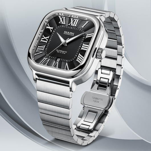 Reloj Mecánico Automático Cuadrado Resistente al Agua con Esfera Luminiscente - Image 3