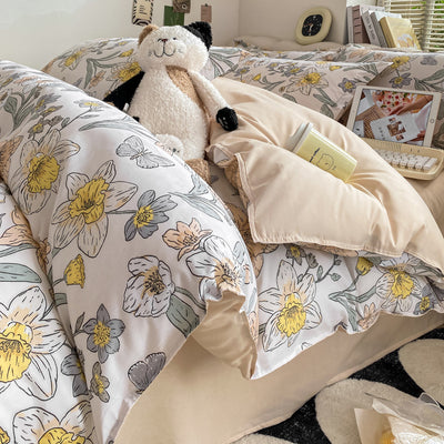 Funda Nórdica de Algodón Lavado para Cama de Estudiante - Image 11