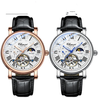 Reloj Mecánico Automático de Lujo con Esfera Hueca, Cristal Luminoso e Impermeable - Image 12