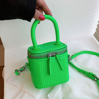 Bolso Cuadrado Texturizado Estilo Occidental con Correa Diagonal - Image 10