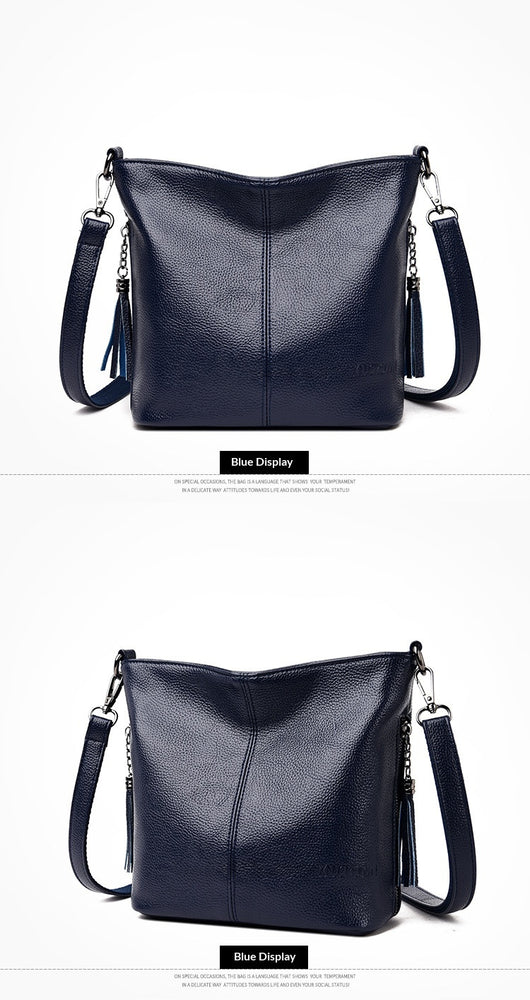 Bolso Bandolera Mujer de Gran Capacidad con Detalles de Borlas - Image 15