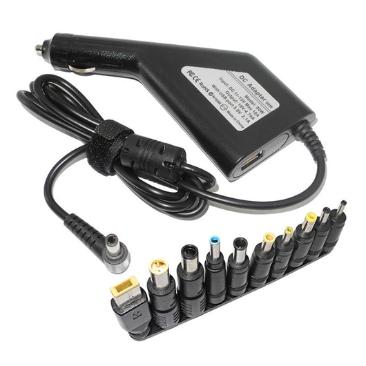 Adaptador Universal 90W para Laptop en Auto - 10 Conectores DC - Image 5