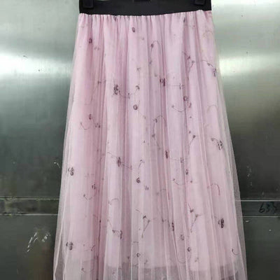 Falda Plisada de Cintura Alta en Malla Ajustada para Mujer - Image 18