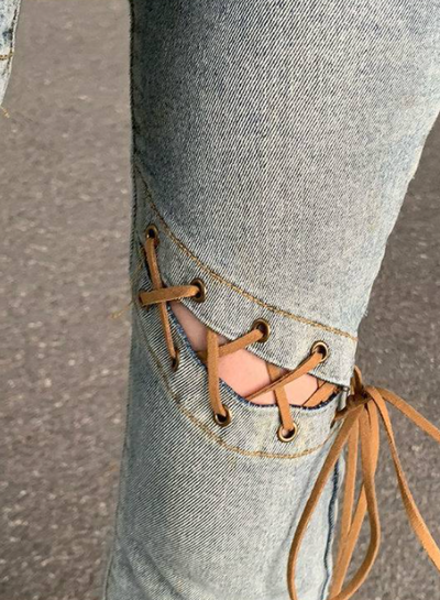 Pantalones Vaqueros Flare Rotos para Mujer - Estilo Street Trendy - Image 9