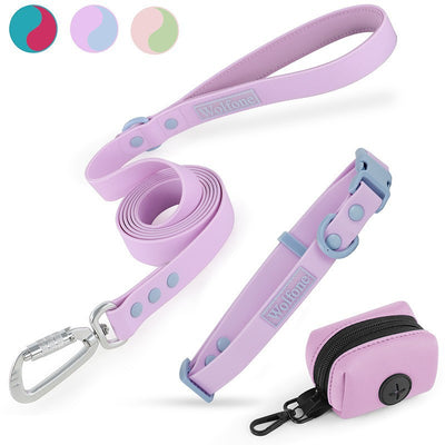Pink and blue dog harness with padded chest and back, adjustable straps, and a top handle for walking. - Image 17