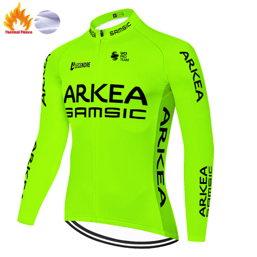 Jersey de Ciclismo con Babero Corto en Fleece - Image 35