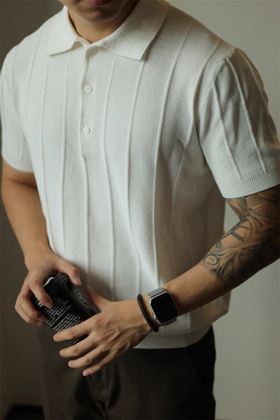 Camiseta Básica Americana Hombre Color Sólido - Image 16