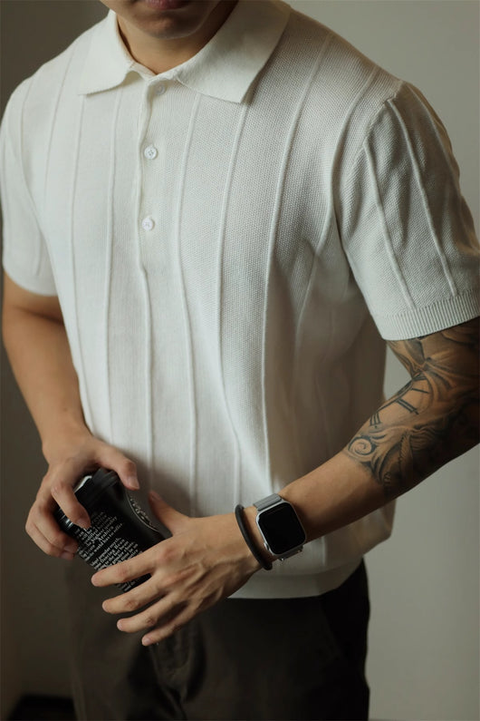 Camiseta Básica Americana Hombre Color Sólido - Image 16