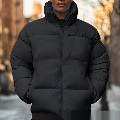 Chaqueta Acolchada de Plumón con Forro Polar para Hombre - Image 9