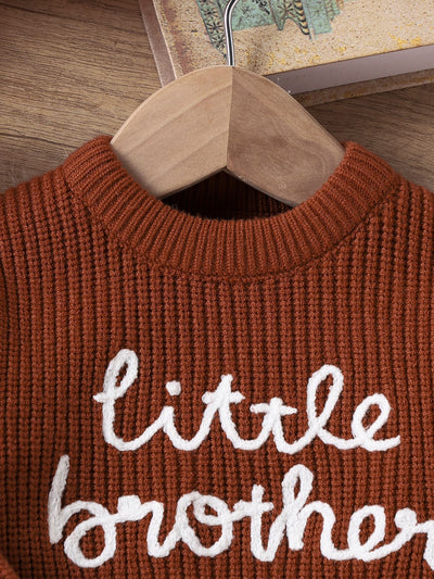 Suéter Infantil Cuello Redondo con Letras Bordadas y Estampado - Image 12