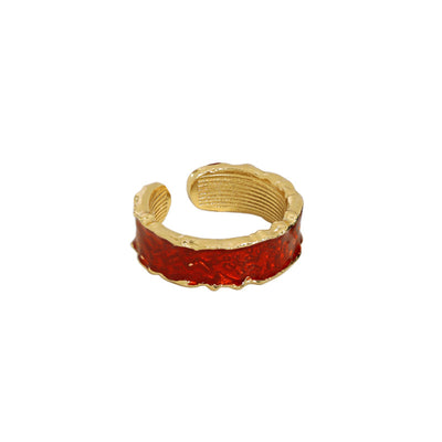 Anillo de Temperamento Irregular con Incrustación de Resina Epoxi - Image 4