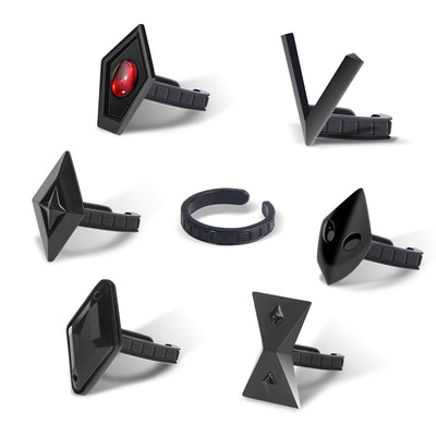 Juego de Anillos de Nogal Negro Exquisito - Image 19