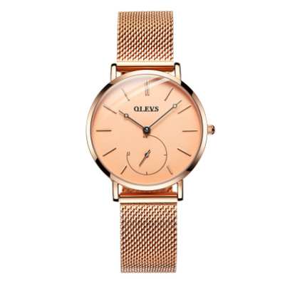 Reloj de Cuarzo Impermeable con Esfera Pequeña para Mujer - Image 8