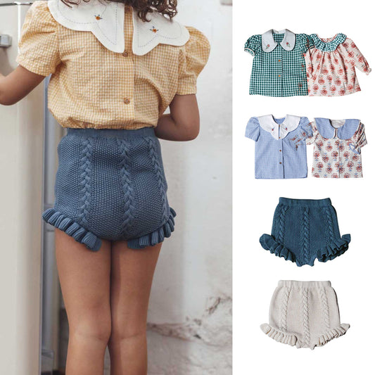 Shorts de Encaje Fino para Niñas