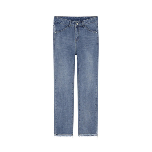 Pantalones Jeans Rectos Holgados Noveno Casual para Hombre - Image 2