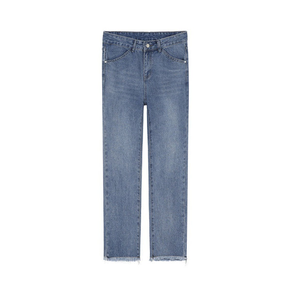 Pantalones Jeans Rectos Holgados Noveno Casual para Hombre