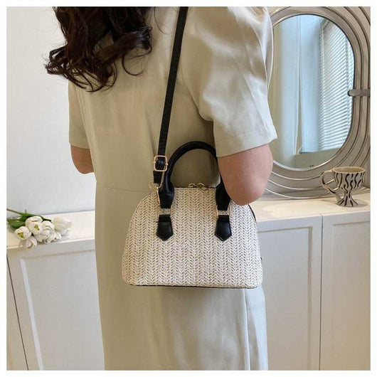 Bolsa Mensajera Tejida Portátil de Estilo Casual - Image 13