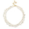 Double Baroque Pearl Clavicle Chain Necklace