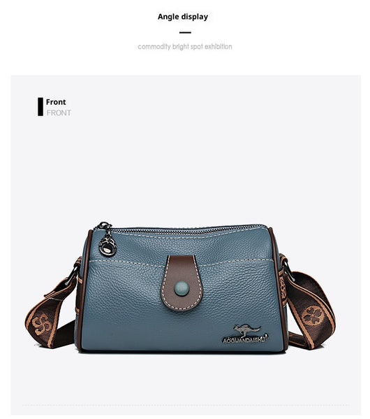 Bolso Bandolera de Cuero Minimalista Retro para Mujer - Image 30
