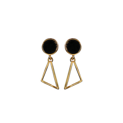 Aretes Geométricos de Lujo Minimalista para Mujer