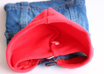 Abrigo Tejido con Capucha para Mascotas - Diseño Denim Primavera - Image 8