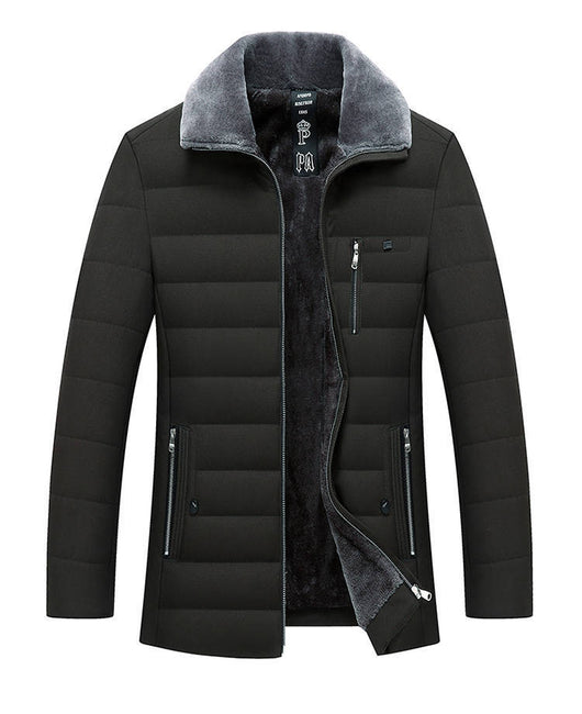Chamarra Acolchada de Invierno para Hombre con Forro de Felpa - Image 2