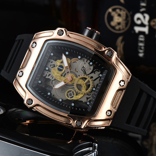 Reloj de Cuarzo Esqueleto Transparente Personalizado con Doble Movimiento - Image 13