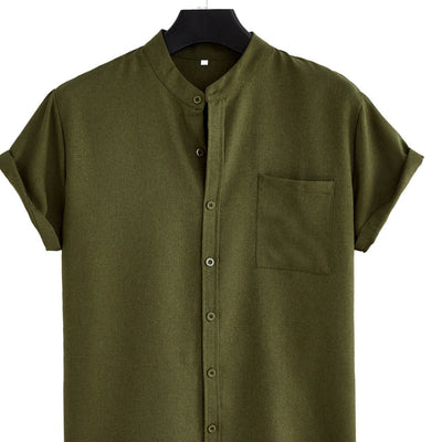 Camisa Casual Hombre Básica con Bolsillo - Image 5