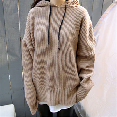 Sudadera Harajuku Básica de Color Sólido