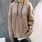Sudadera Harajuku Básica de Color Sólido
