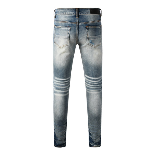 Jeans Slim Fit para Hombre con Detalles Rotos - Image 3